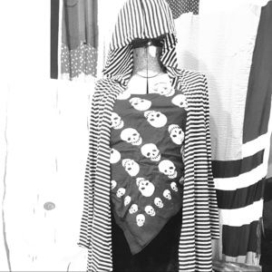 Skull Bandana Top w/ Hooded Jacket
